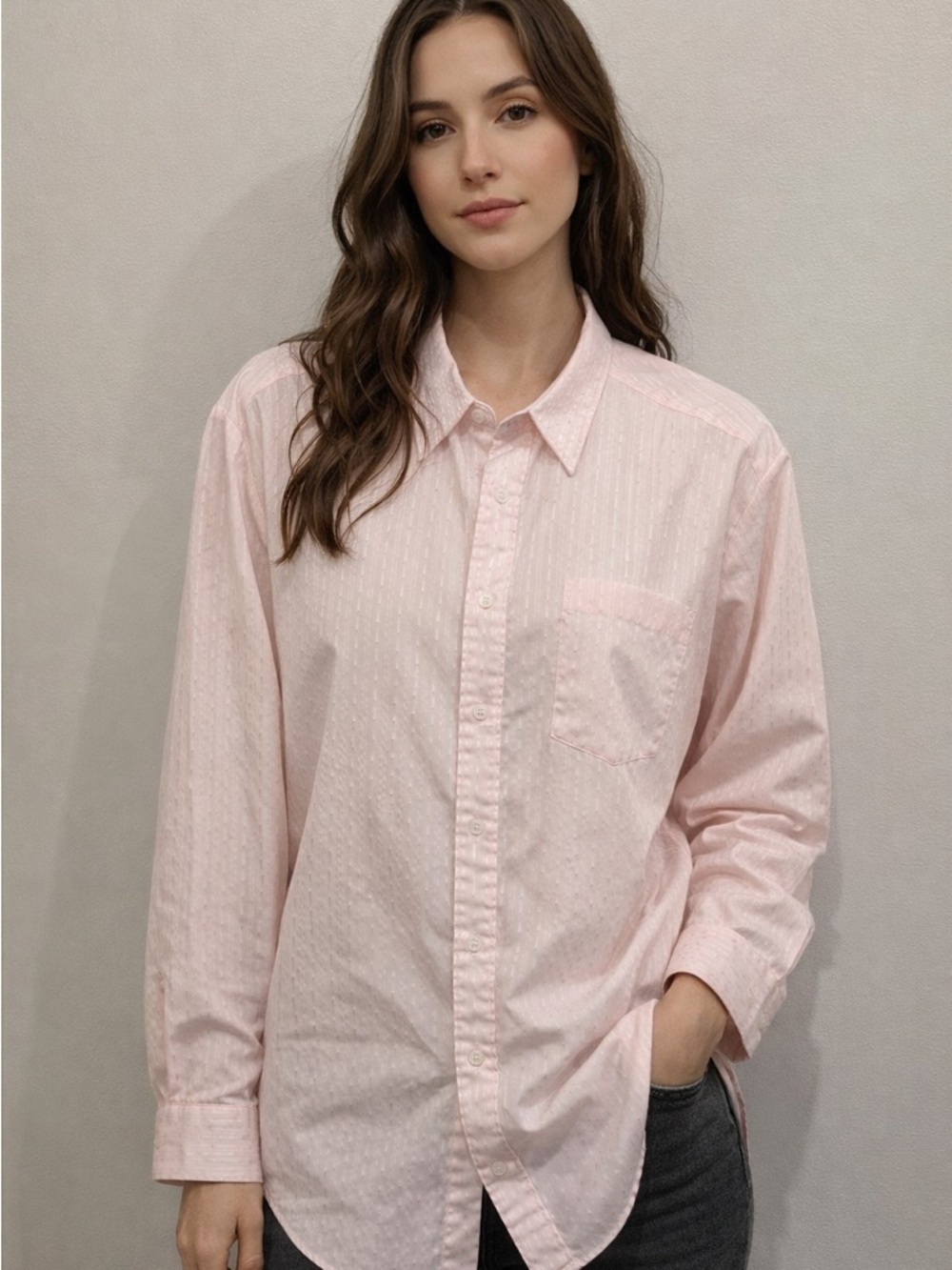 88. Light Pink Button-Down Shirt